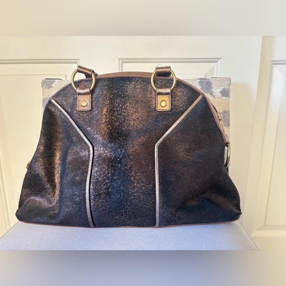 YSL Downtown Pony Hair Bag - Picture 2 of 16